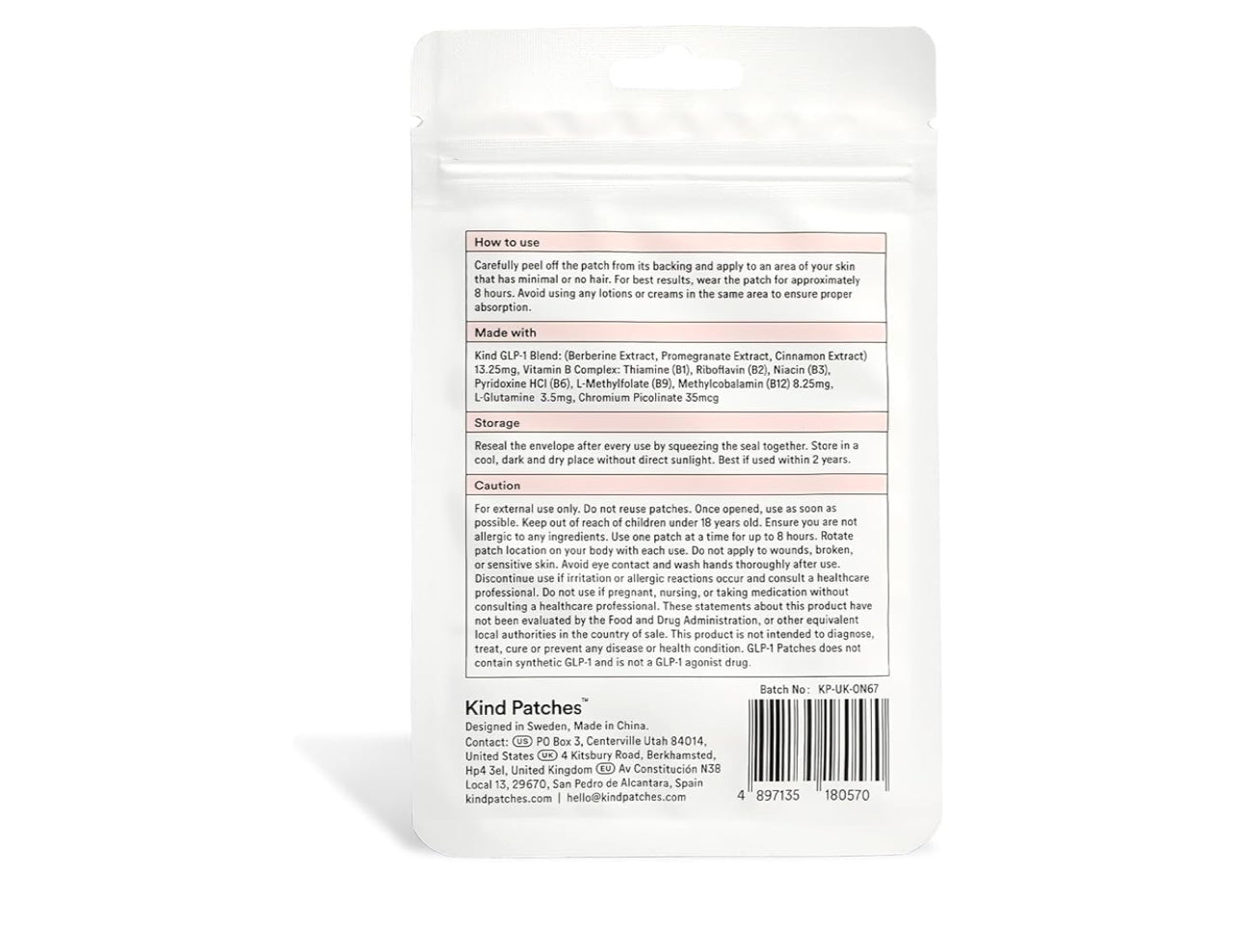 GLP-1 WEIGHT LOSS PATCH